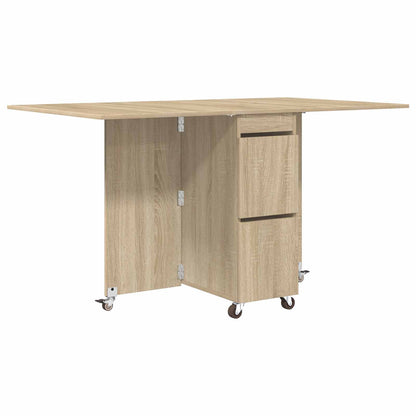 vidaXL Dinning Table 2 pcs 140 x 80 x 77 cm Engineered Wood Sonoma Oak