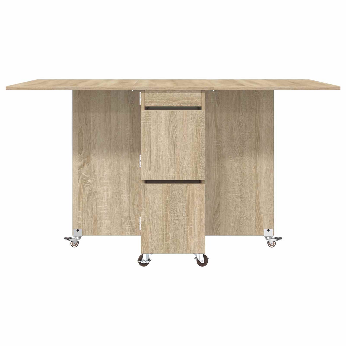 vidaXL Dinning Table 2 pcs 140 x 80 x 77 cm Engineered Wood Sonoma Oak