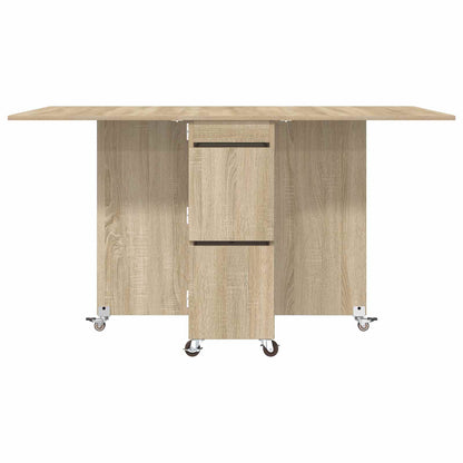 vidaXL Dinning Table 2 pcs 140 x 80 x 77 cm Engineered Wood Sonoma Oak