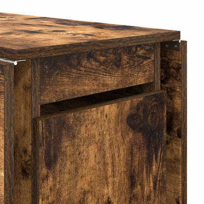 vidaXL Dinning Table 2 pcs 140 x 80 x 77 cm Engineered Wood Smoked Oak