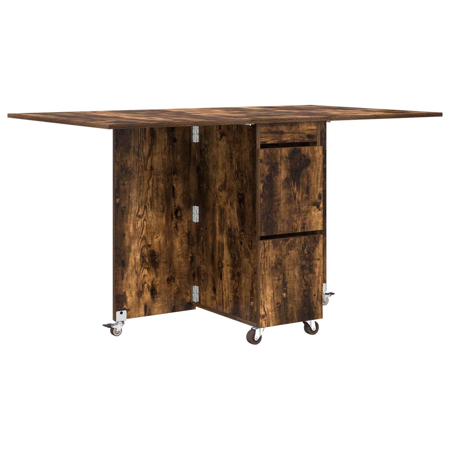 vidaXL Dinning Table 2 pcs 140 x 80 x 77 cm Engineered Wood Smoked Oak