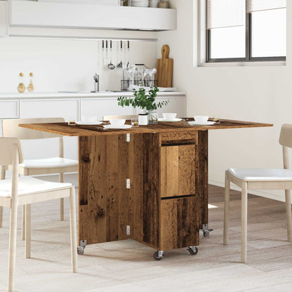 vidaXL Dinning Table 2 pcs 140 x 80 x 77 cm Engineered Wood Old Wood