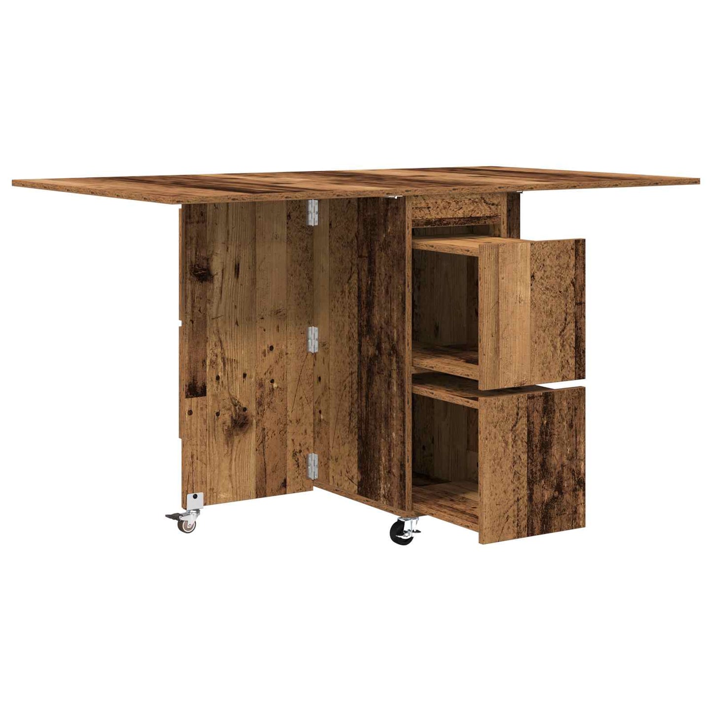 vidaXL Dinning Table 2 pcs 140 x 80 x 77 cm Engineered Wood Old Wood