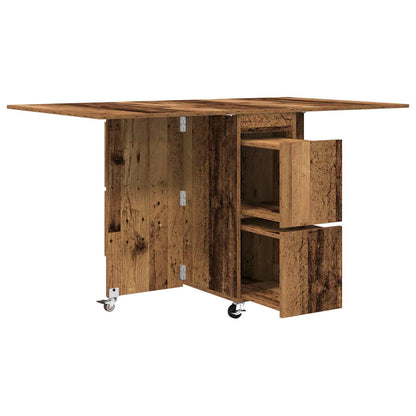 vidaXL Dinning Table 2 pcs 140 x 80 x 77 cm Engineered Wood Old Wood