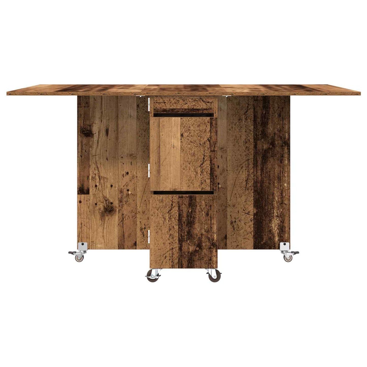 vidaXL Dinning Table 2 pcs 140 x 80 x 77 cm Engineered Wood Old Wood