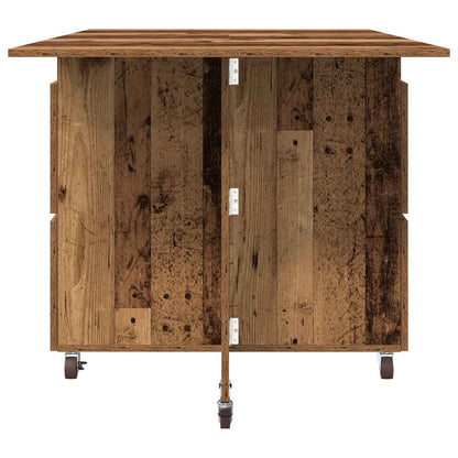 vidaXL Dinning Table 2 pcs 140 x 80 x 77 cm Engineered Wood Old Wood