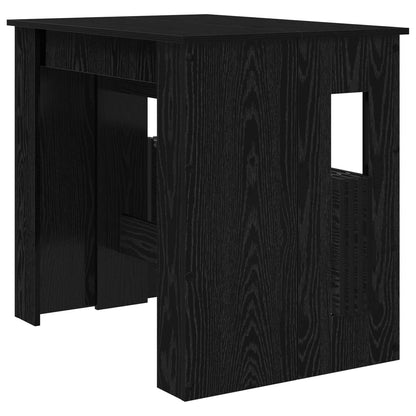 vidaXL Dinning Table 180 x 85 x 75 cm Engineered Wood Black Oak