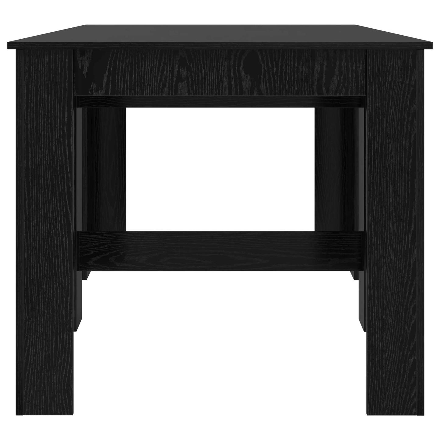vidaXL Dinning Table 180 x 85 x 75 cm Engineered Wood Black Oak