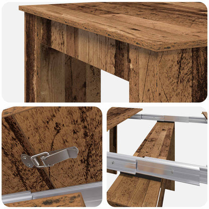 vidaXL Dinning Table 180 x 85 x 75 cm Engineered Wood Old Wood