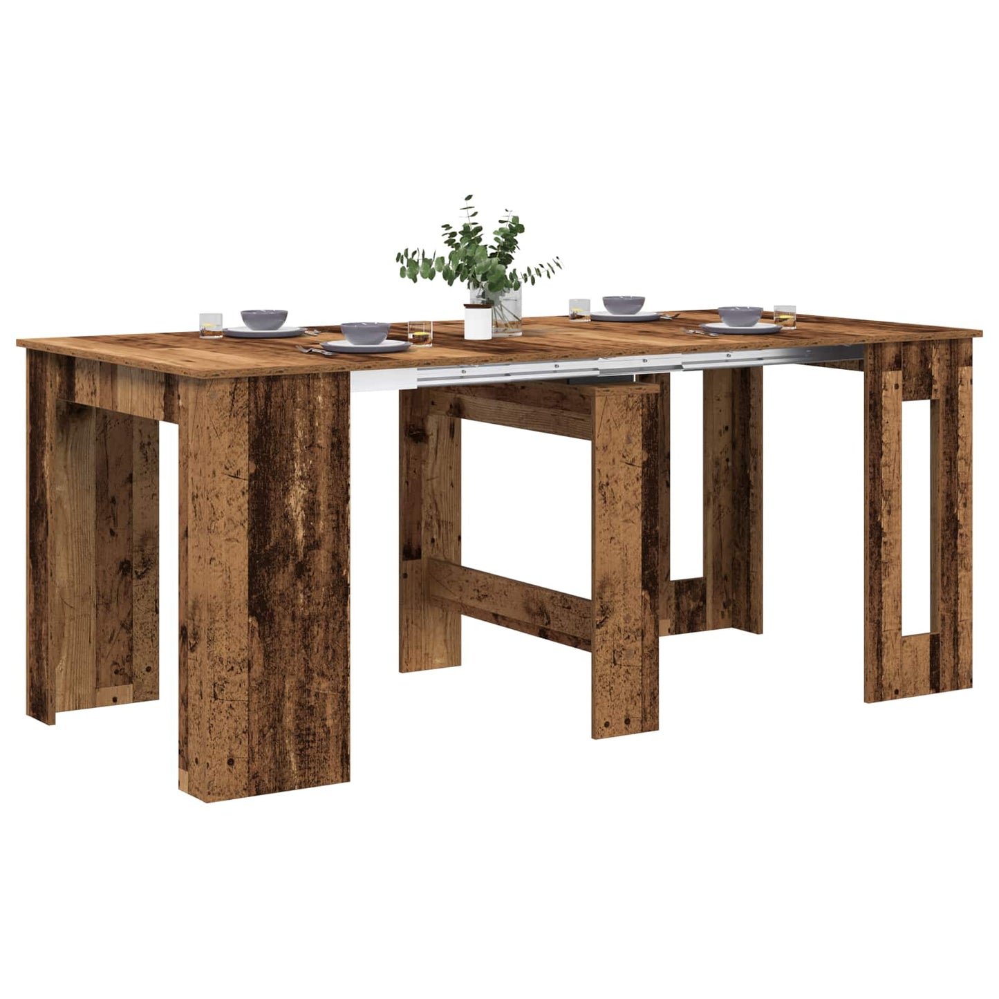 vidaXL Dinning Table 180 x 85 x 75 cm Engineered Wood Old Wood