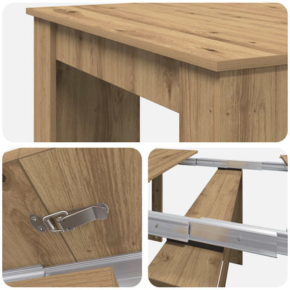 vidaXL Dinning Table Artisan Oak 180 x 85 x 75 cm Engineered Wood