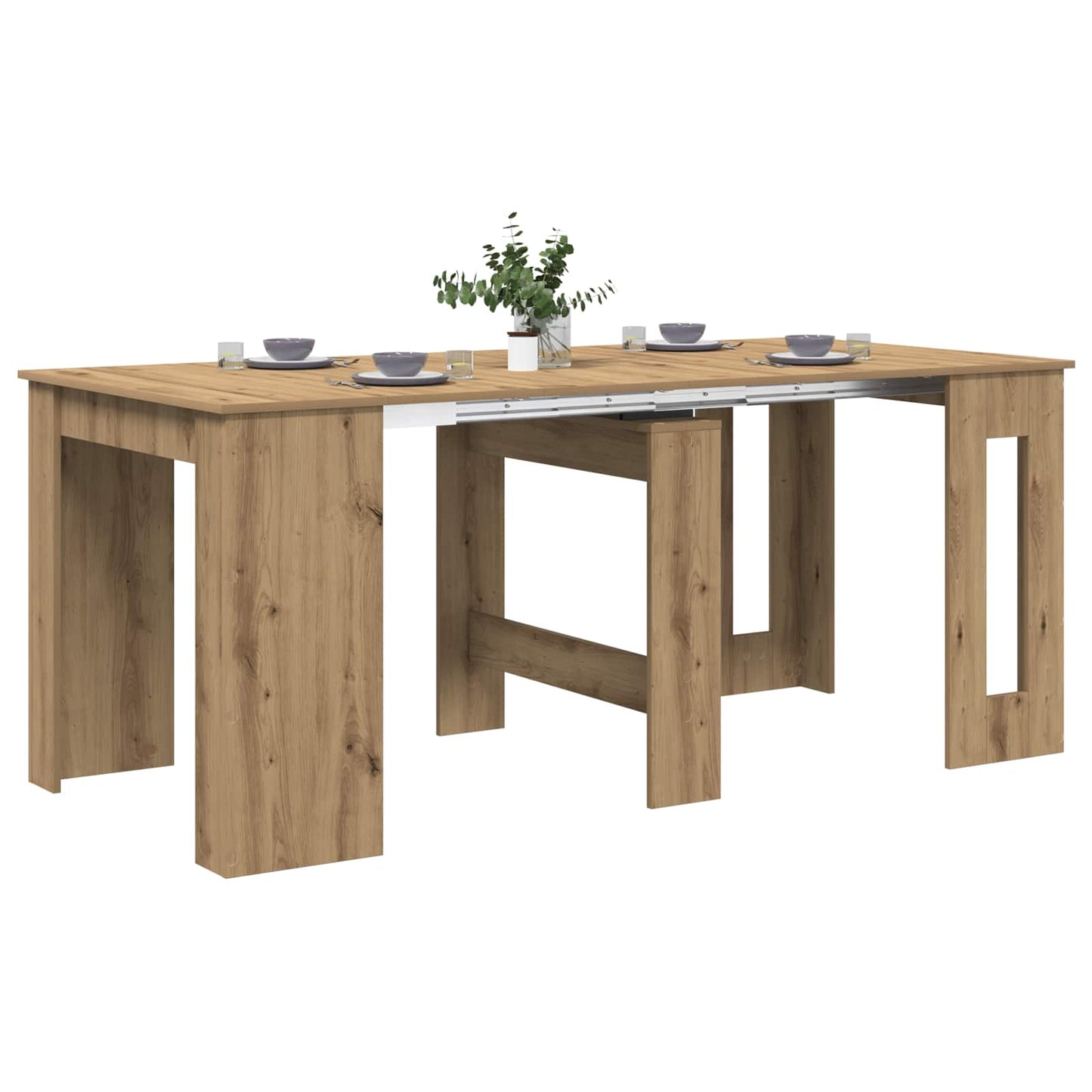 vidaXL Dinning Table Artisan Oak 180 x 85 x 75 cm Engineered Wood