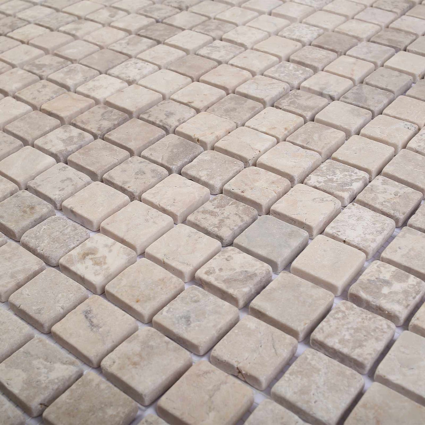 vidaXL Mosaic Tiles Cream 30 x 30 cm Marble