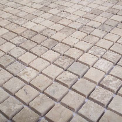 vidaXL Mosaic Tiles Cream 30 x 30 cm Marble