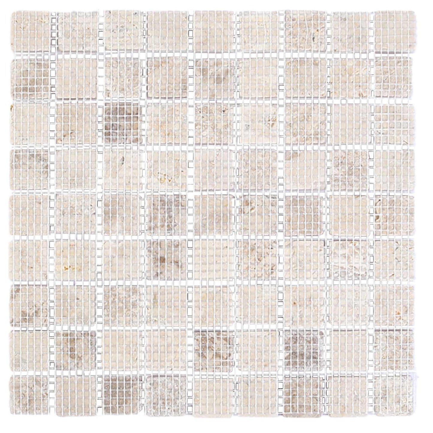 vidaXL Mosaic Tiles Cream 30 x 30 cm Marble