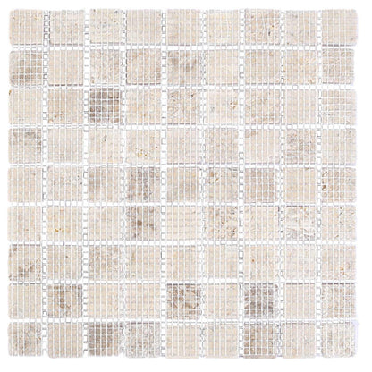 vidaXL Mosaic Tiles Cream 30 x 30 cm Marble