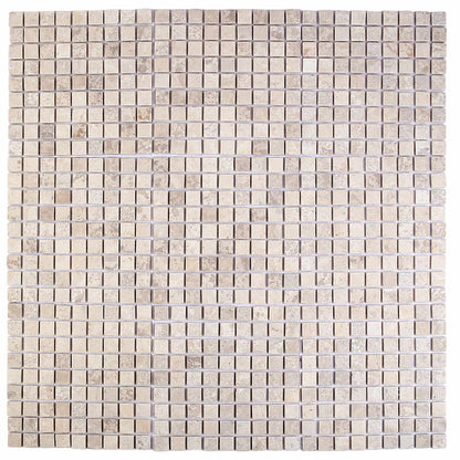 vidaXL Mosaic Tiles Cream 30 x 30 cm Marble