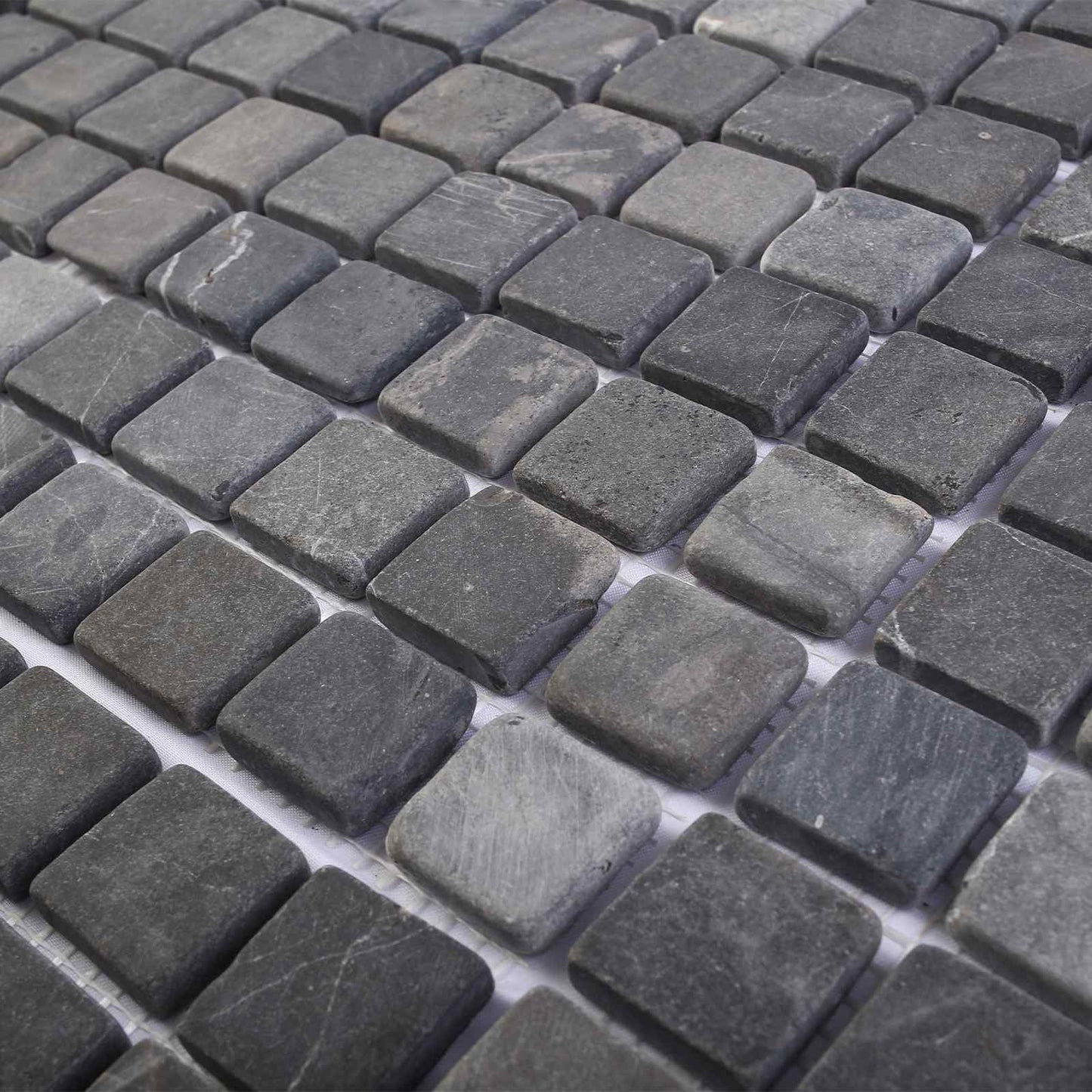 vidaXL Mosaic Tiles Grey 30 x 30 cm Marble