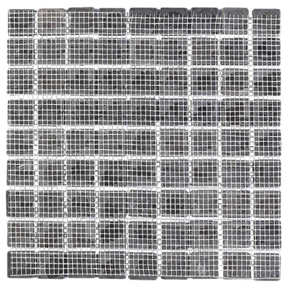 vidaXL Mosaic Tiles Grey 30 x 30 cm Marble