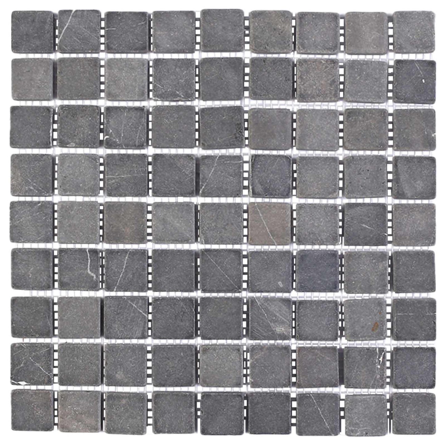 vidaXL Mosaic Tiles Grey 30 x 30 cm Marble