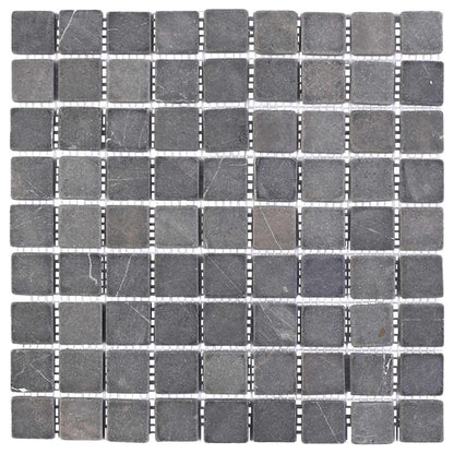 vidaXL Mosaic Tiles Grey 30 x 30 cm Marble