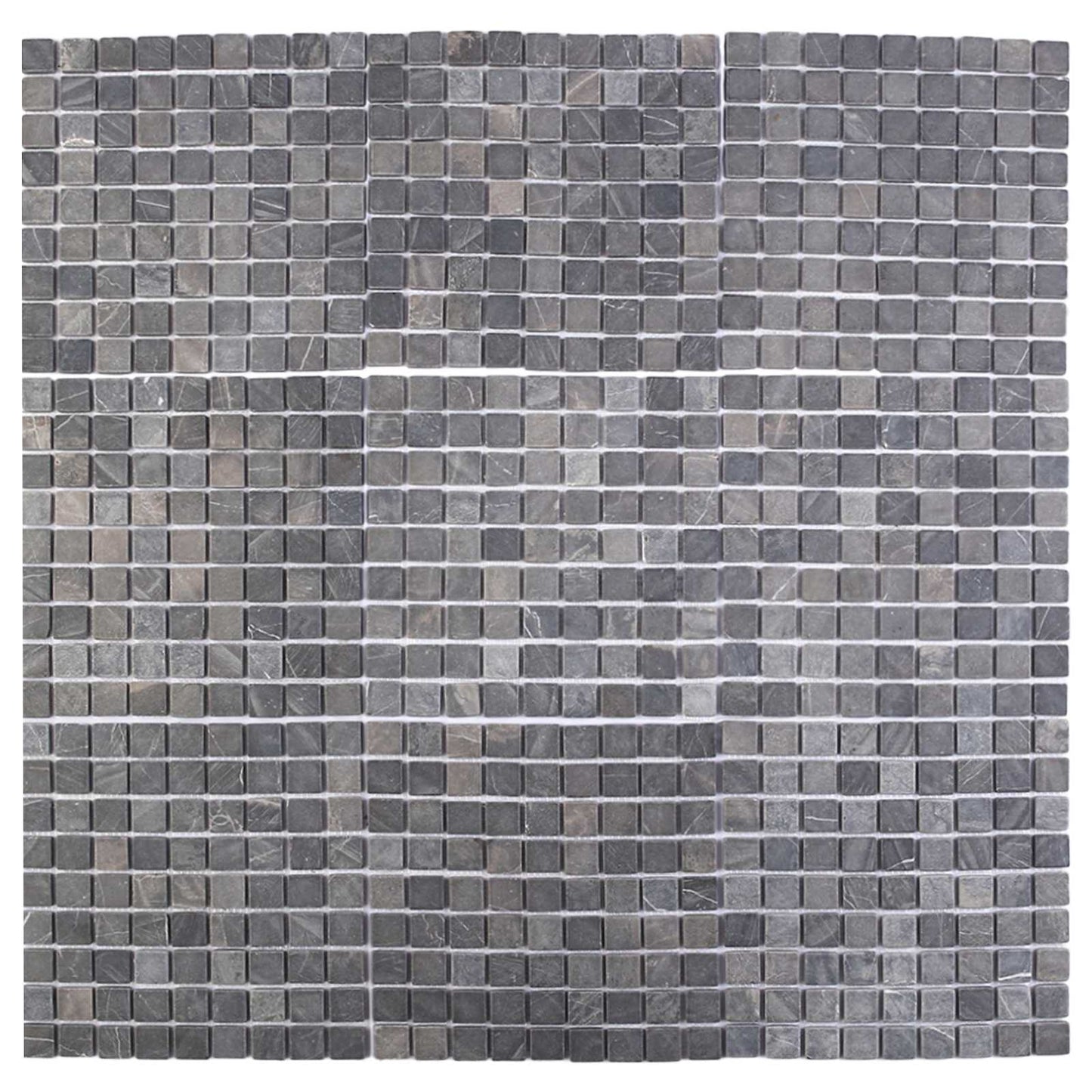 vidaXL Mosaic Tiles Grey 30 x 30 cm Marble
