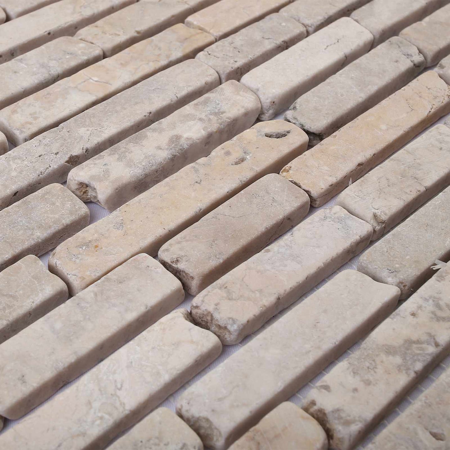 vidaXL Mosaic Tiles Cream 30 x 30 cm Marble
