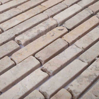 vidaXL Mosaic Tiles Cream 30 x 30 cm Marble