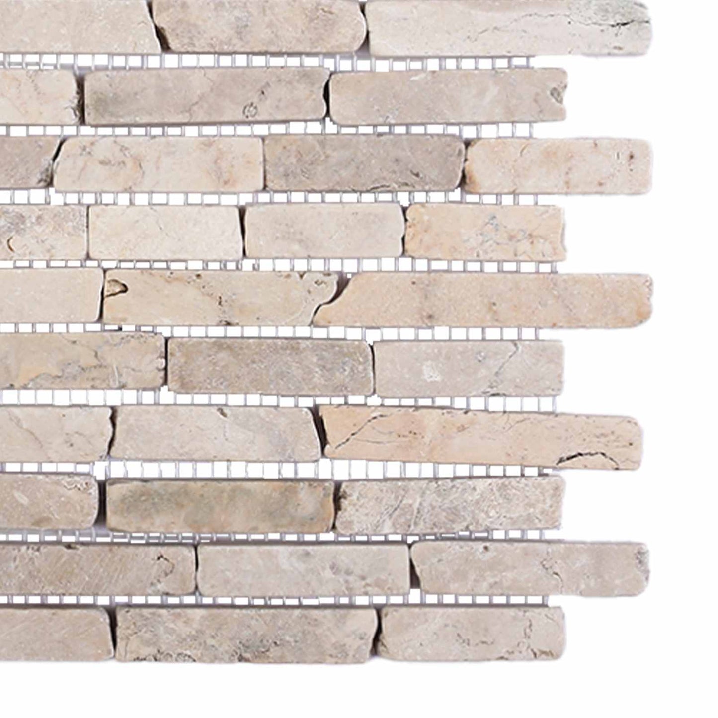 vidaXL Mosaic Tiles Cream 30 x 30 cm Marble