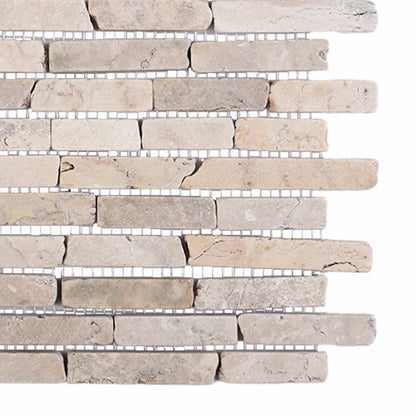 vidaXL Mosaic Tiles Cream 30 x 30 cm Marble