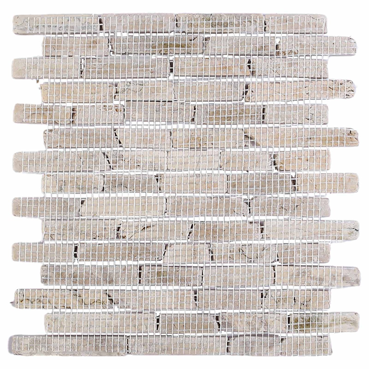 vidaXL Mosaic Tiles Cream 30 x 30 cm Marble