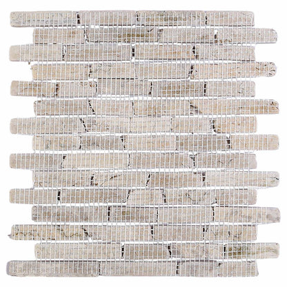 vidaXL Mosaic Tiles Cream 30 x 30 cm Marble