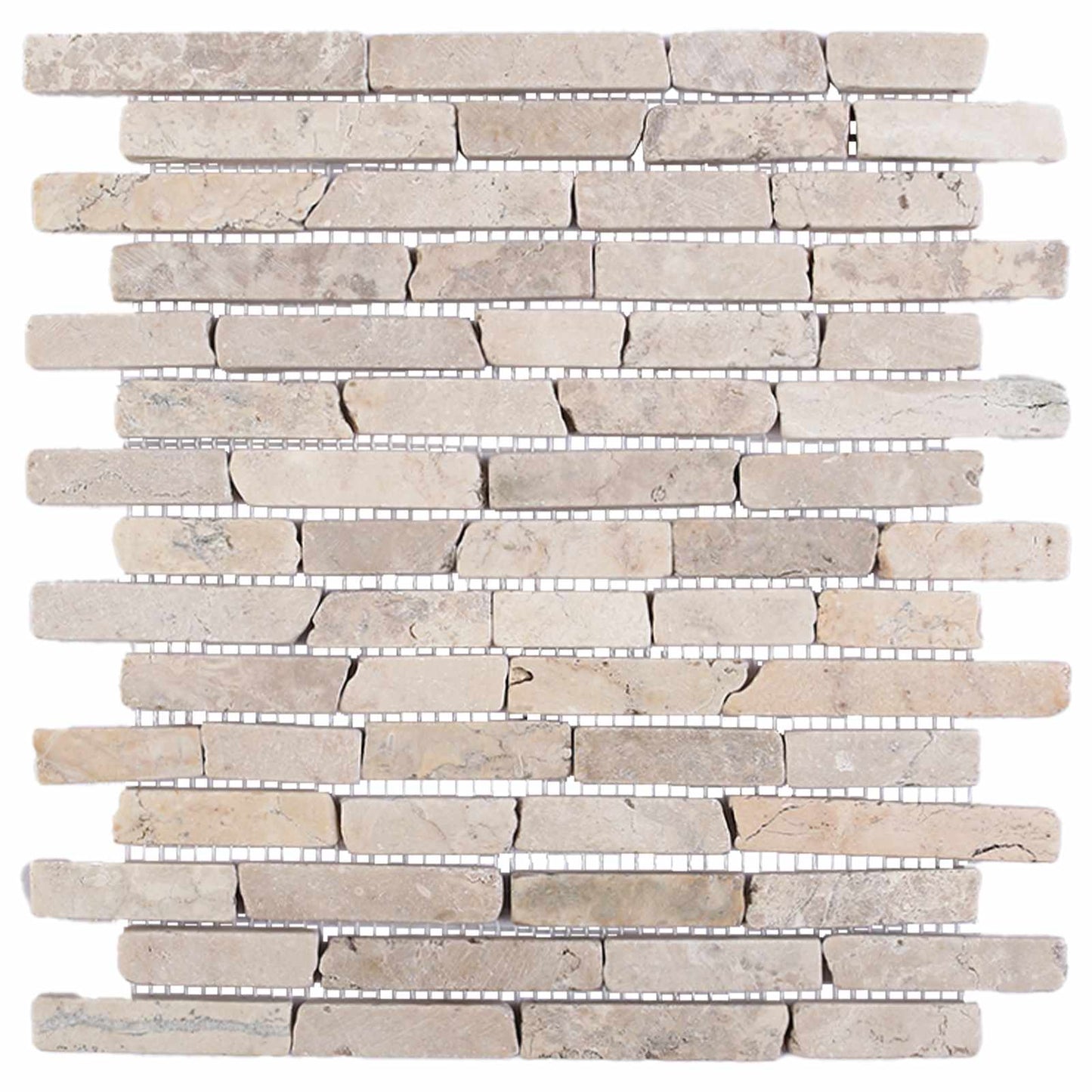 vidaXL Mosaic Tiles Cream 30 x 30 cm Marble