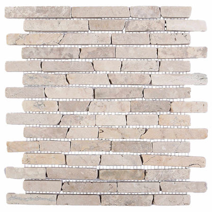 vidaXL Mosaic Tiles Cream 30 x 30 cm Marble