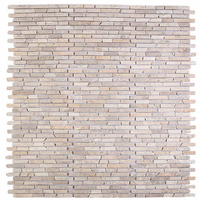 vidaXL Mosaic Tiles Cream 30 x 30 cm Marble