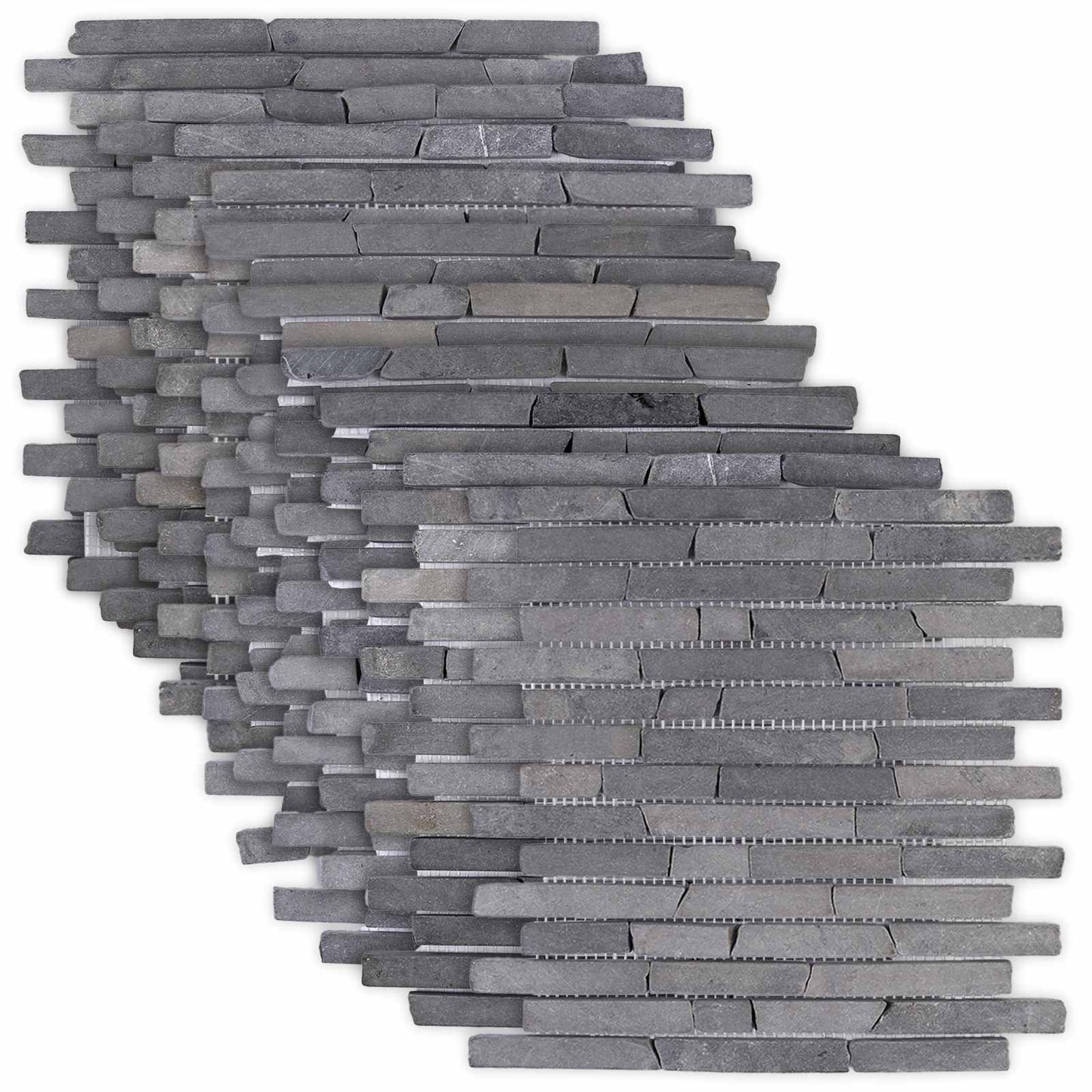 vidaXL Mosaic Tiles Grey 30 x 30 cm Marble