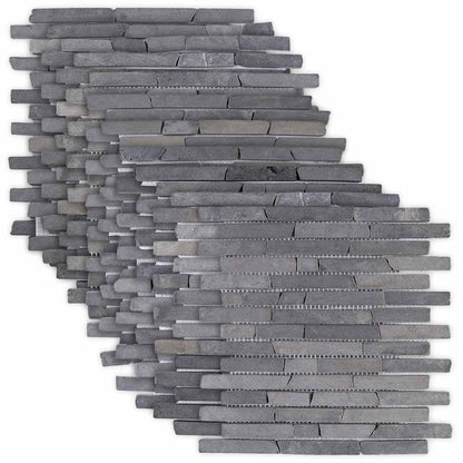 vidaXL Mosaic Tiles Grey 30 x 30 cm Marble