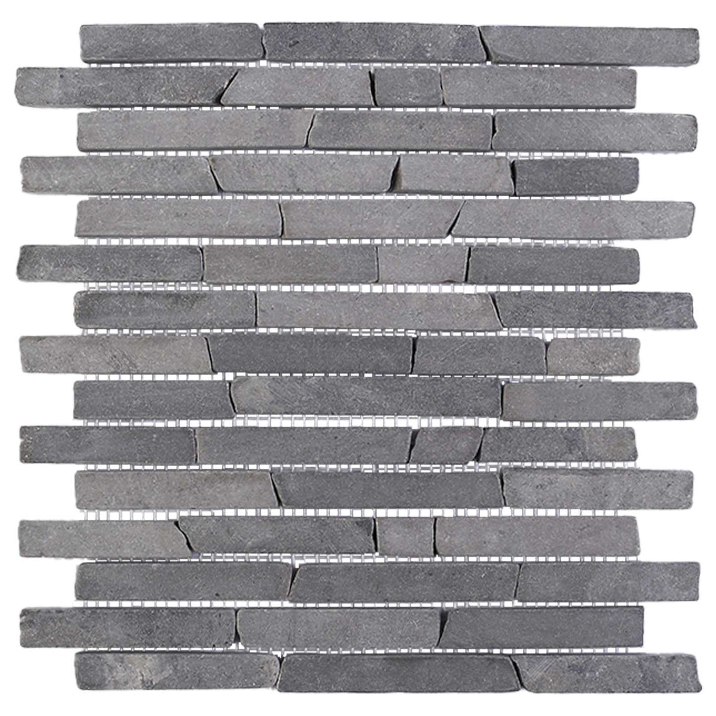 vidaXL Mosaic Tiles Grey 30 x 30 cm Marble