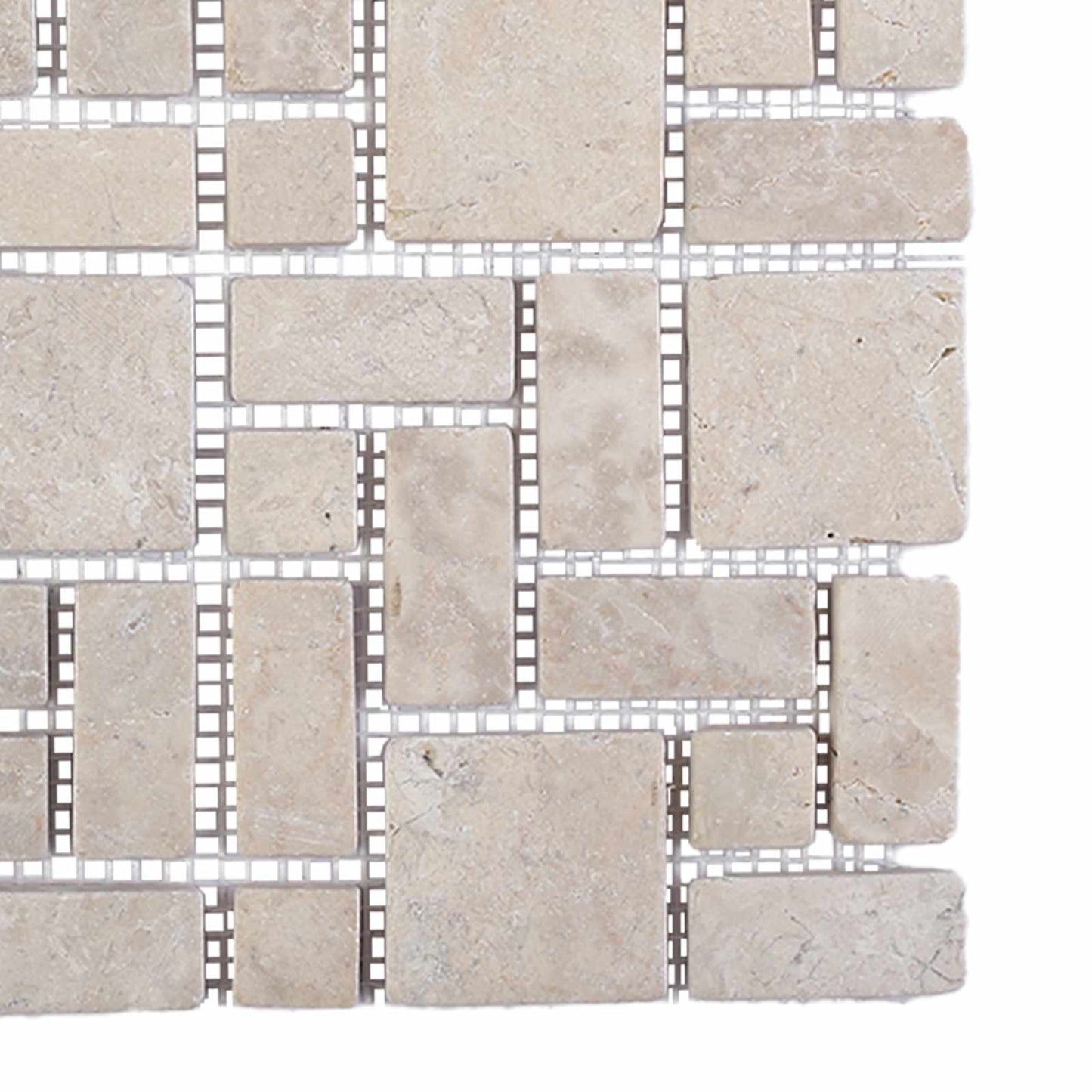 vidaXL Mosaic Tiles Cream 30 x 30 cm Marble