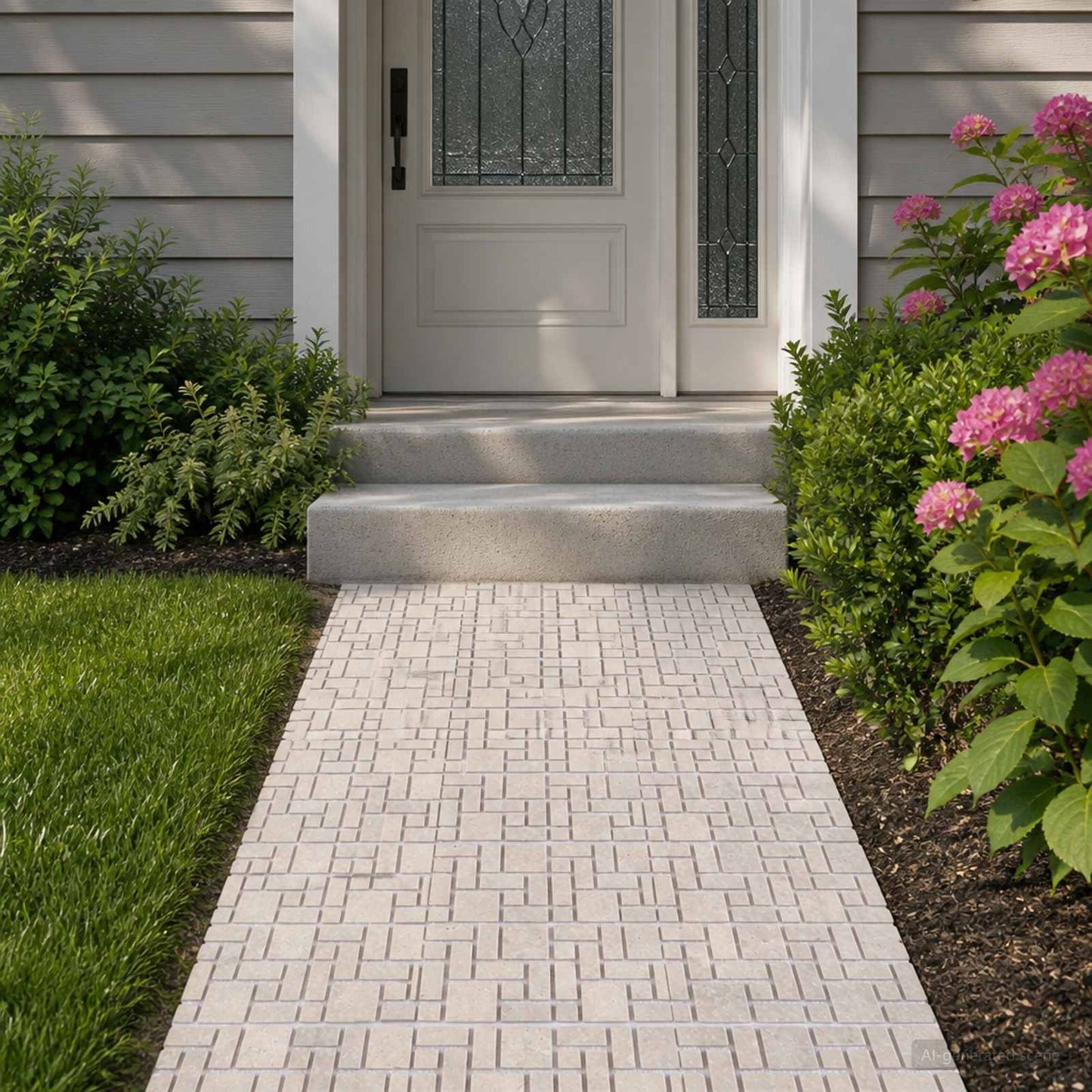 vidaXL Mosaic Tiles Cream 30 x 30 cm Marble