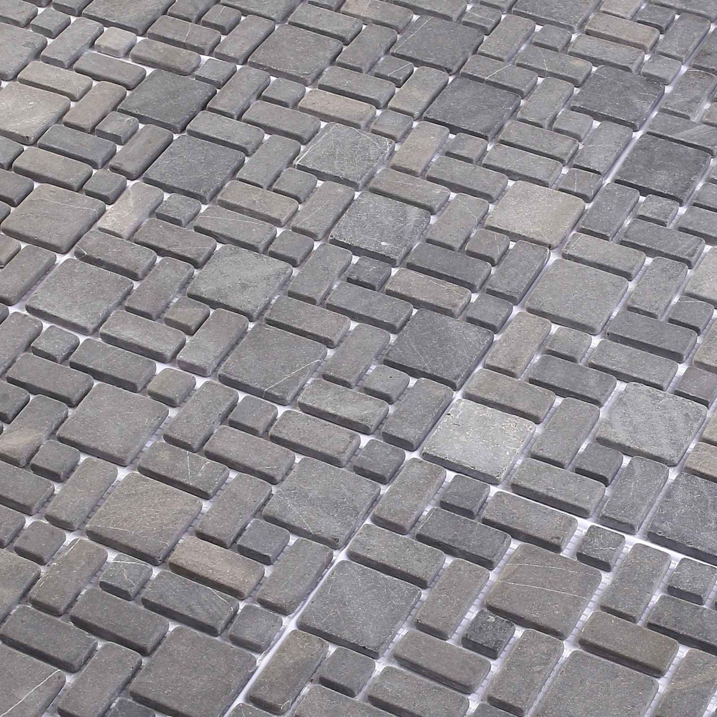 vidaXL Mosaic Tiles Grey 30 x 30 cm Marble