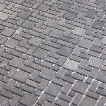 vidaXL Mosaic Tiles Grey 30 x 30 cm Marble