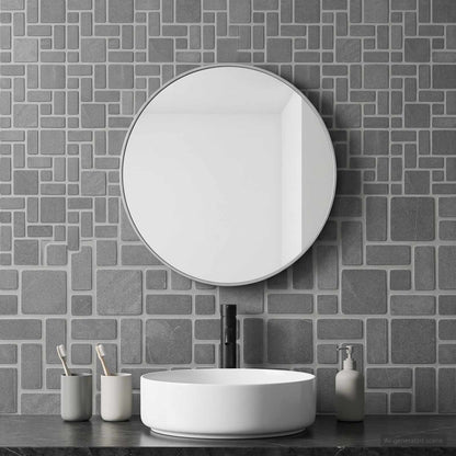 vidaXL Mosaic Tiles Grey 30 x 30 cm Marble