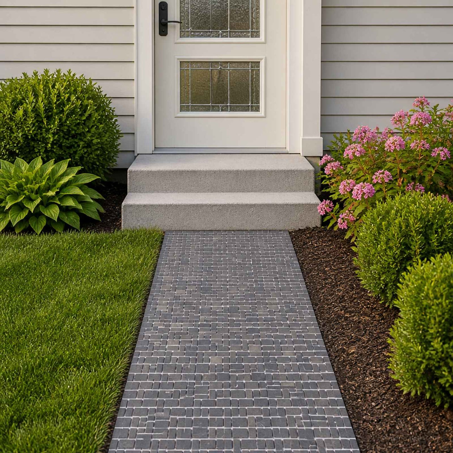 vidaXL Mosaic Tiles Grey 30 x 30 cm Marble
