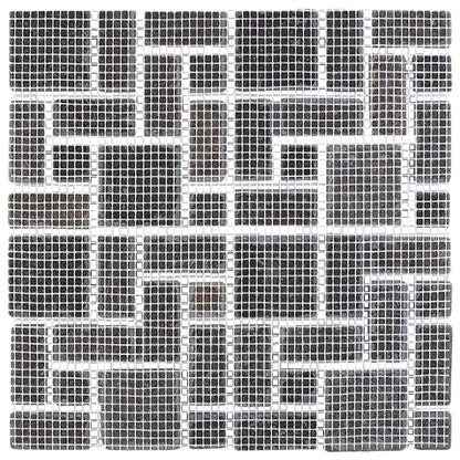 vidaXL Mosaic Tiles Grey 30 x 30 cm Marble