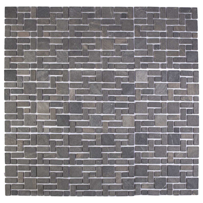vidaXL Mosaic Tiles Grey 30 x 30 cm Marble