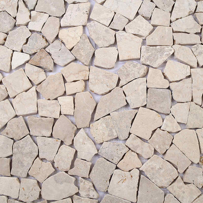 vidaXL Mosaic Tiles Cream 30 x 30 cm Marble