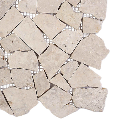 vidaXL Mosaic Tiles Cream 30 x 30 cm Marble