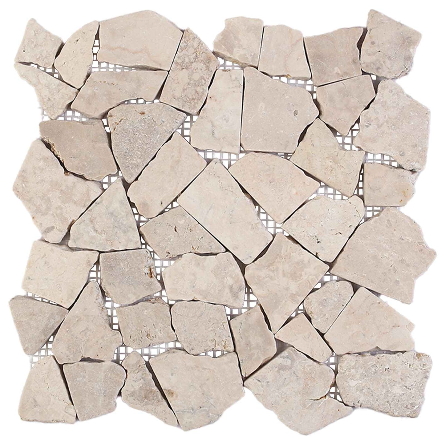 vidaXL Mosaic Tiles Cream 30 x 30 cm Marble