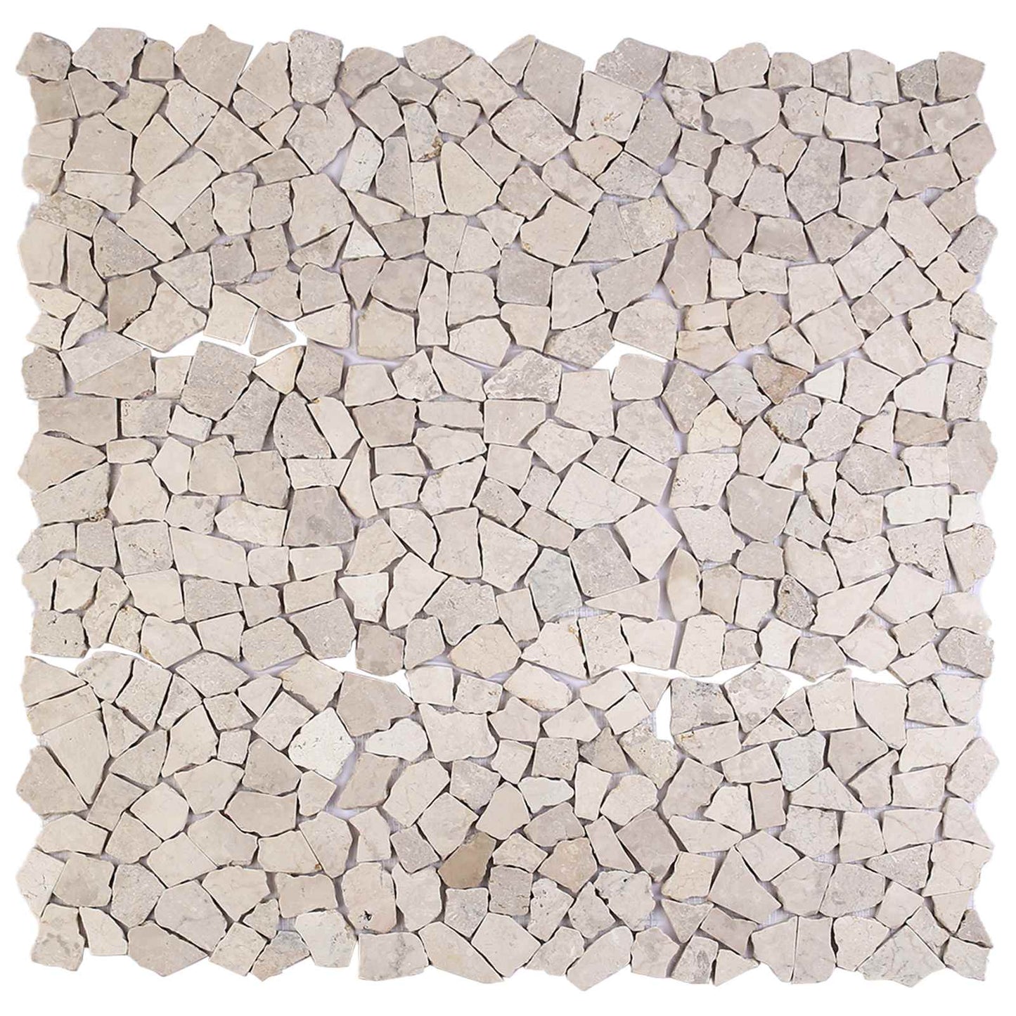 vidaXL Mosaic Tiles Cream 30 x 30 cm Marble